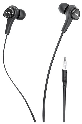 Проводные наушники M66 Passion in-line control eaphones, HOCO черные