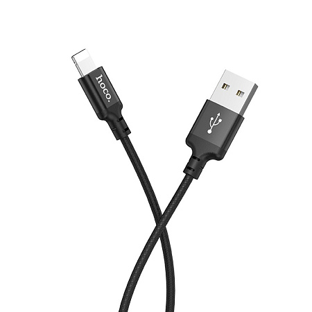 USB дата кабель Lightning, HOCO, X14, 2М, черный