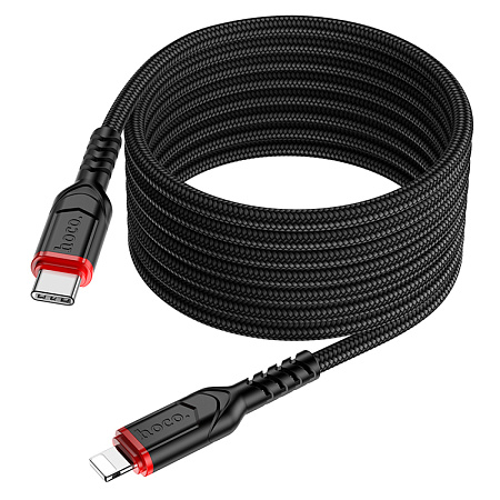 Кабель Lightning to Type-C (PD), HOCO, X59, 2м, черный