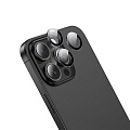 Защитное стекло для iPhone 16 Pro/16 Pro Max, V15, HOCO, на заднюю камеру, черный