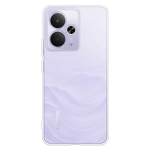 Чехол силиконовый для Realme 14T (5G), с защитой камеры, X-CASE, прозрачный