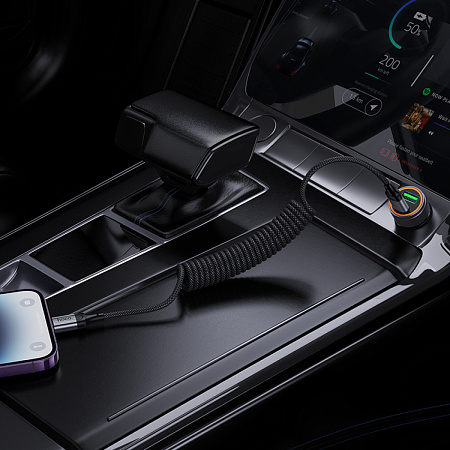 Кабель Lightning to Type-C (PD), HOCO, X121, 1.5 метра, PD 27W, витой, цвет черный