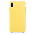 Чехол-накладка для iPhone X/XS, Silicon Case, светло-желтый