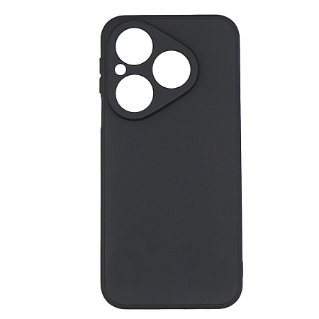 Чехол силиконовый для Huawei Pura 80, с микрофиброй внутри, с защитой камеры, X-CASE, черный