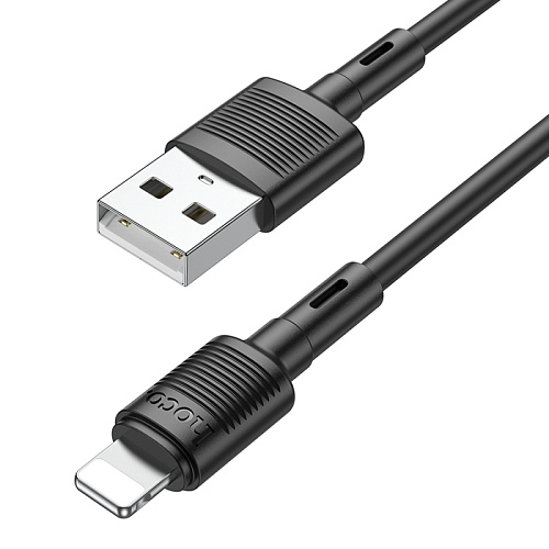 USB дата кабель Lightning, HOCO, X83, 1м, черный
