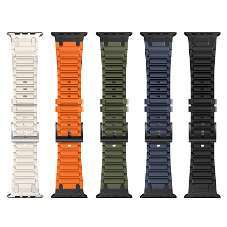 Ремешок на руку для Apple Watch 38/40/41/42 мм, HOCO, WA35, силиконовый, черный