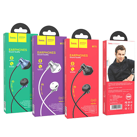   M75 Belle Universal earphones, HOCO, 