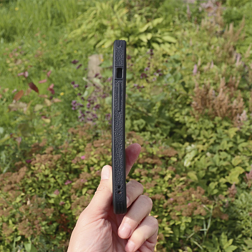 Чехол силиконовый для iPhone 14 (6.1), экокожа, DU DU, черный