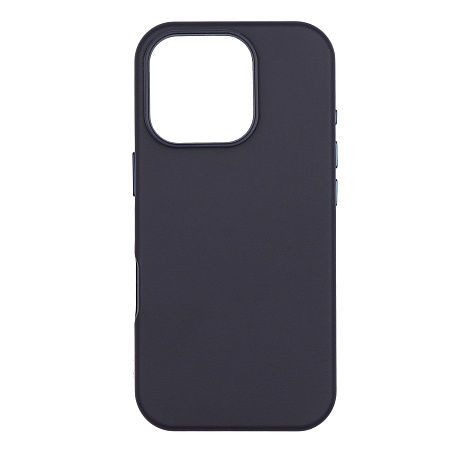 Чехол-накладка для iPhone 16 Pro, экокожа, магнитный (MagSafe), без лого, X-CASE, синий