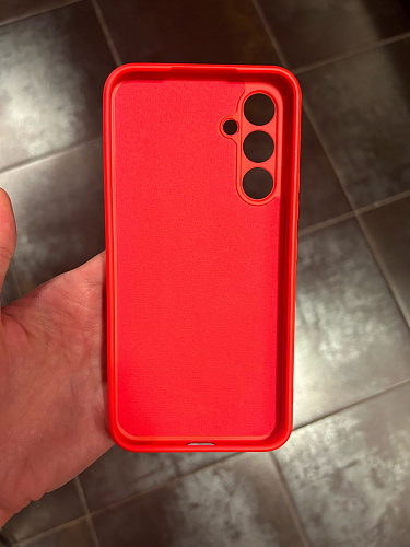 Чехол силиконовый для Samsung Galaxy A54 (5G), good quality, с защитой камеры, X-CASE, красный