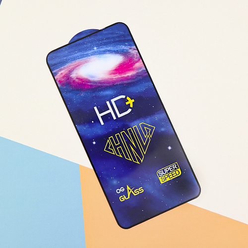 Защитное стекло на Xiaomi Redmi 15 (4G), HD+, прозрачное с черной рамкой, X-CASE