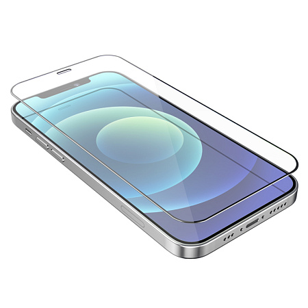 Защитное стекло на iPhone 12 (6.1)/12 Pro (6.1) G8, HOCO, 3D Full screen fine edge anti-fall tempered glass, черное