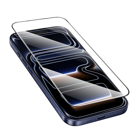 Защитное стекло для iPhone 17 Pro Max, G14, HOCO, Guardian shield series full-screen HD tempered glass, черное