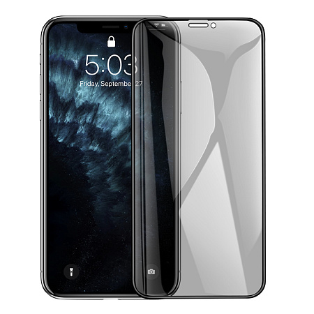 Защитное стекло на iPhone X/XS/11 Pro (G11), HOCO, Full screen HD privacy protection tempered glass, черное