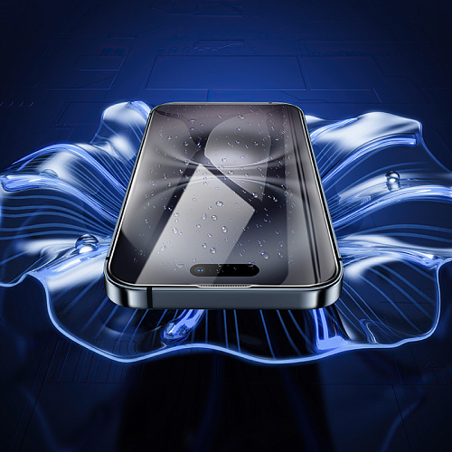 Защитное стекло для iPhone 15/16, G777, HOCO, anti-static, черное