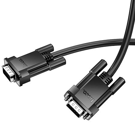 VGA кабель, HOCO, US11, HD, 2м, черный