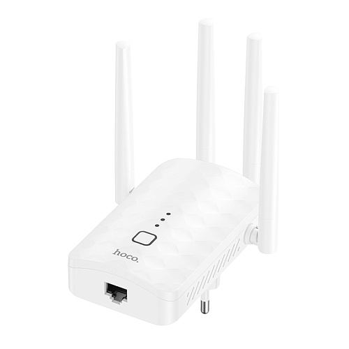 Репитер WiFi4, HI35, HOCO, белый