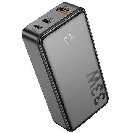  .  10000mAh, Q27, HOCO, 1 USB-A 22.5W, 2 PD 33W, 