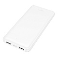 Универсальный Доп. Аккумулятор 10000mAh, J153, HOCO, выход: 2 USB (5V/2A), белый