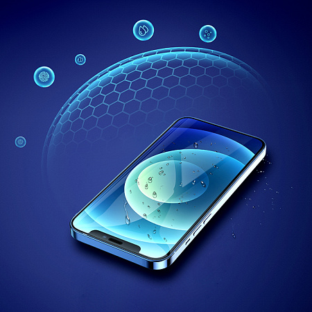 Защитное стекло на iPhone 12 (6.1)/12 Pro (6.1) A777, HOCO, HD, черное