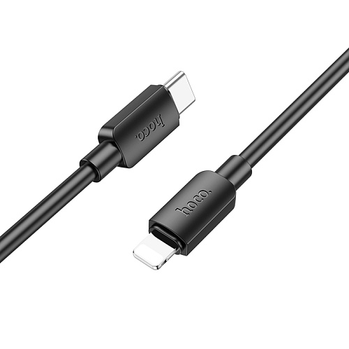 Кабель Lightning to Type-C (PD), HOCO, X96, 1M, силиконовый, черный