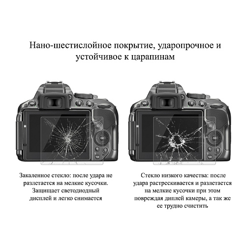 Защитное стекло для Nikon D5300, совместимая с Nikon D5300 / D5500 / D5600, Pentax K-1 / K-1markii