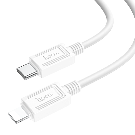 Кабель Lightning to Type-C (PD), HOCO, X73, 1м, белый