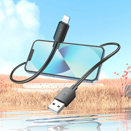 USB дата кабель Lightning, HOCO, X96, 1M, черный