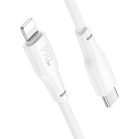 Кабель Lightning to Type-C (PD), HOCO, X93, 1м, 20W, белый