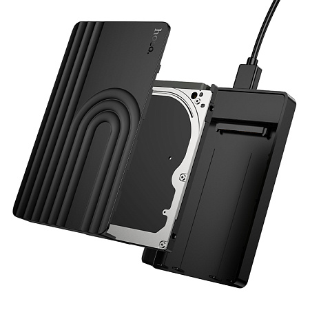 Внешний бокс для диска 2.5-дюйма SATA USB 3.0, HB55, черный
