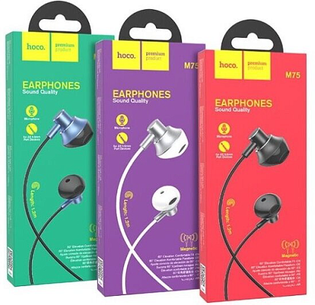   M75 Belle Universal earphones, HOCO, 