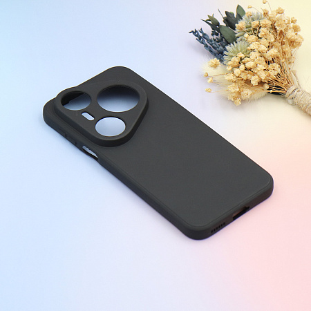 Чехол силиконовый для Huawei Pura 80 Pro/Pura 80 Ultra, с микрофиброй внутри, с защитой камеры, X-CASE, черный