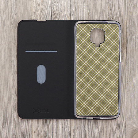 Чехол-книжка для Xiaomi Redmi Note 9S/Note 9 Pro/Note 9 pro Max/Poco M2 Pro, X-CASE, боковой, черный