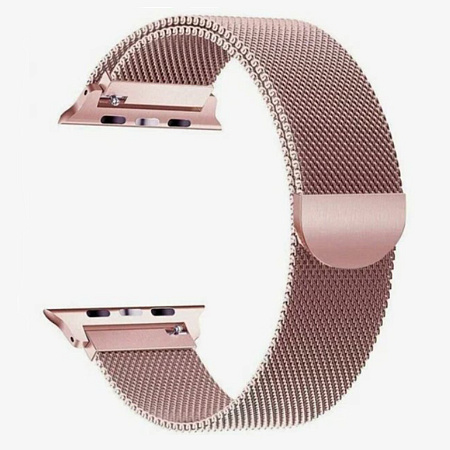 Ремешок на руку для Apple Watch 44/45/46/49 мм, HOCO, WA03, Milanese loop, розовое золото