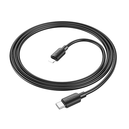 Кабель Lightning to Type-C (PD), HOCO, X96, 1M, силиконовый, черный