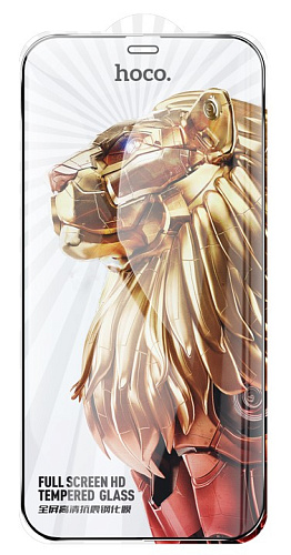 Защитное стекло на iPhone 12 (6.1)/12 Pro (6.1) G9, HOCO, Full screen HD tempered glass, черное