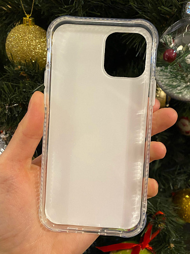 Чехол силиконовый для iPhone 12 (6.1)/12 PRO (6.1), переливающийся, X-CASE, салатовый с желтым