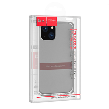 Чехол силиконовый для iPhone 15 Plus, Light series TPU, HOCO, черный