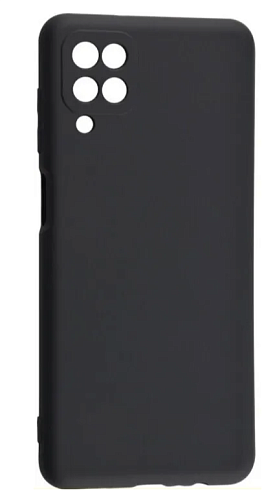 Чехол силиконовый для Samsung Galaxy A12/(4G/5G)/M12/F12, с защитой камеры, X-CASE, черный