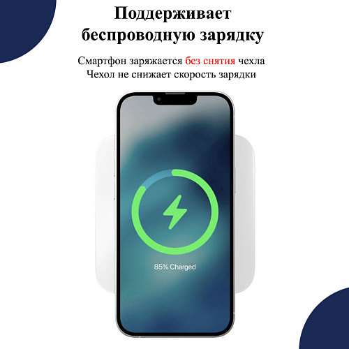 Чехол силиконовый для iPhone 17 Pro, усиленные края, с защитой камеры, X-CASE, прозрачный