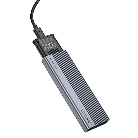 Внешний бокс для диска M.2 SSD USB 3.1/6Gbps, HB47, черный
