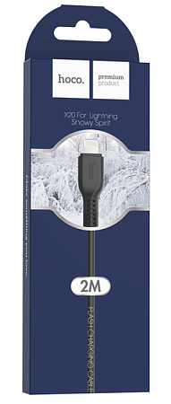USB дата кабель Lightning, HOCO, X20, 2M, черный