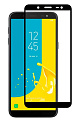 Защитное стекло на Samsung J600, Galaxy J6 (2018) 9D, черный, X-CASE