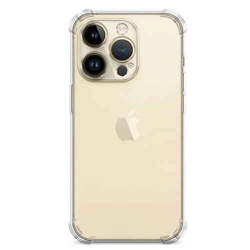 Чехол силиконовый для iPhone 12 Pro (6.1), усиленные края, с защитой камеры, X-CASE, прозрачный