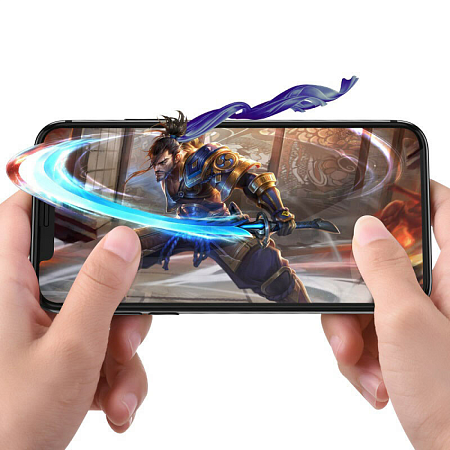 Защитное стекло на iPhone X/XS/11 Pro (G5), HOCO, Full screen silk screen HD, черное