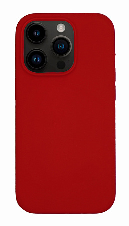 Чехол-накладка для iPhone 14 Pro, Silicon Case, без лого, красный