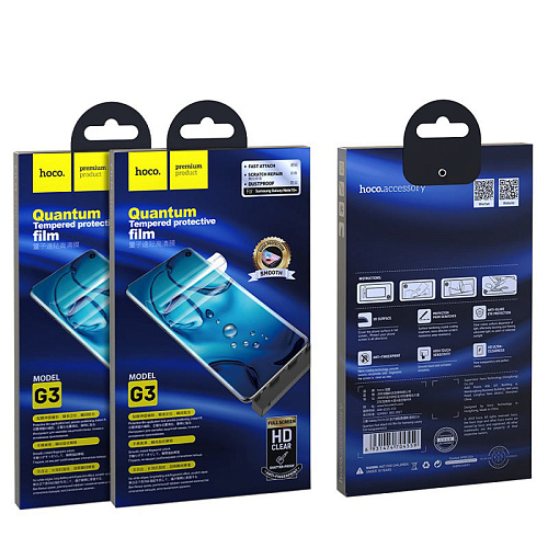 Защитное стекло на Samsung Galaxy Note 10 (G3), Hoco, Quantum fast attach HD film, прозрачная пленка