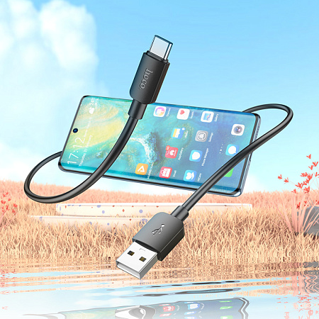 USB Кабель Type-C, HOCO, X96, 27W, 1м, черный