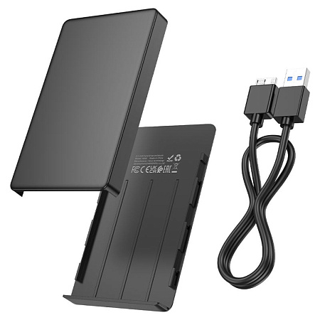 Внешний бокс для диска 2.5-дюйма SATA USB 3.0, HB46, черный