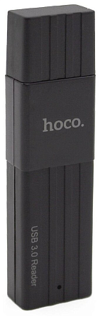 Картридер 2 в 1, USB 3.0, HB20, HOCO, поддержка TF/SD карт